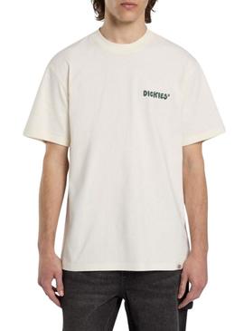 Camiseta Dickies Gordonsville branca para homens.
