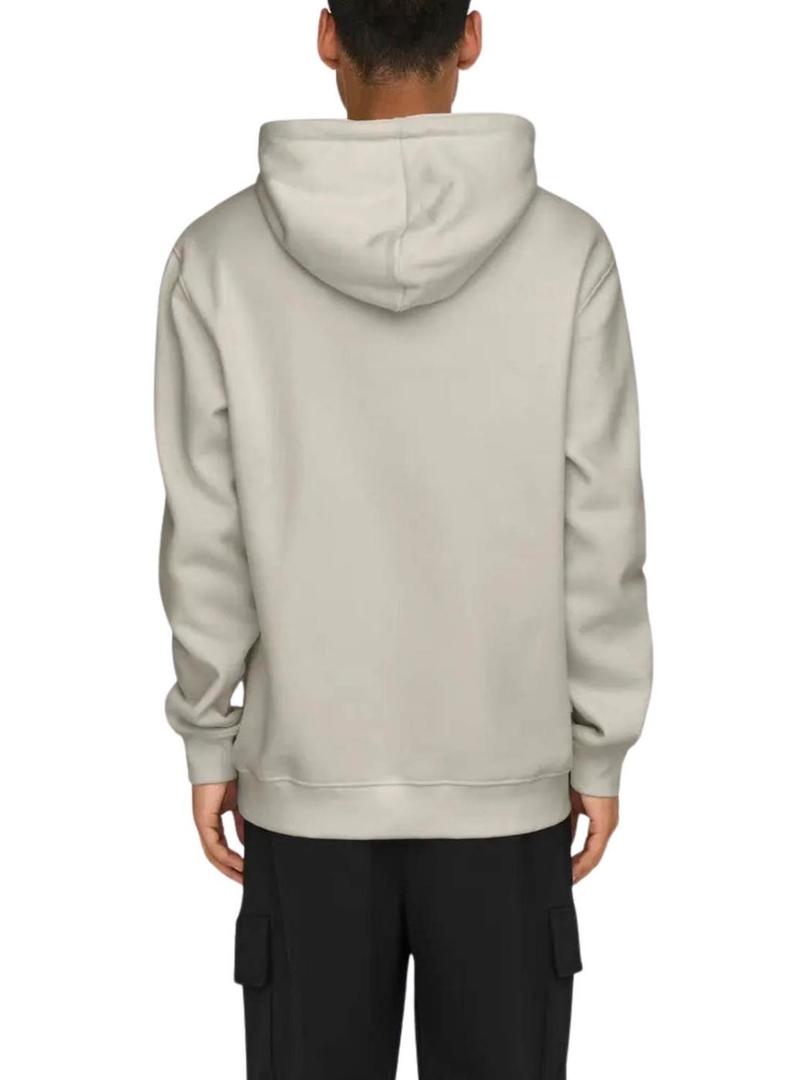 Moletom Only and Sons Curated cinza para homem