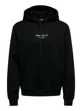 Moletom Only and Sons Curated preto para homens
