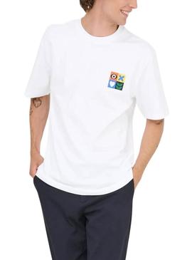 Camiseta Only and Sons Art not War branca para homem.