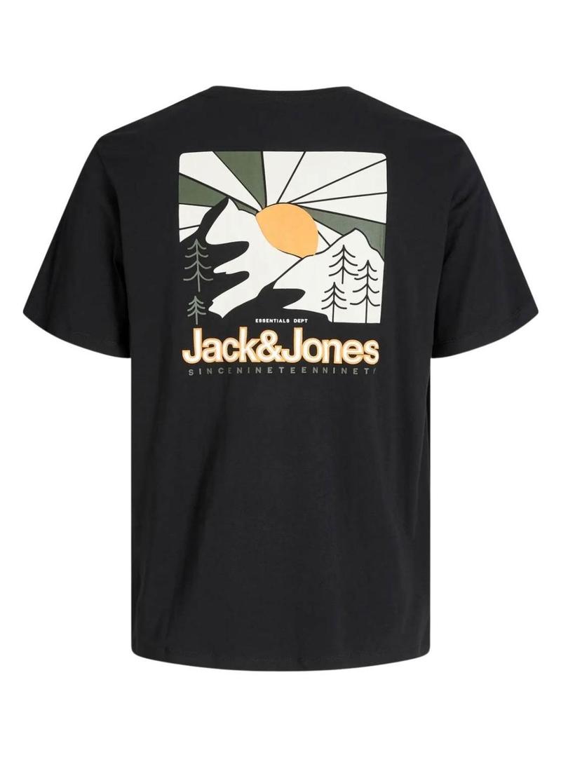 Camisa Jack and Jones Mine preta para homem.