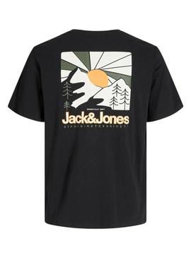 Camisa Jack and Jones Mine preta para homem.