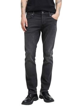 Calça jeans Jack and Jones Mike preta para homem.