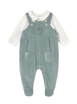 Bodysuit Mayoral verde para bebê.
