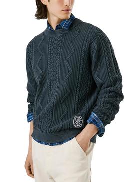 Camisola Pepe Jeans Perry azul marinho para homem