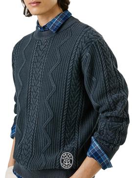Camisola Pepe Jeans Perry azul marinho para homem