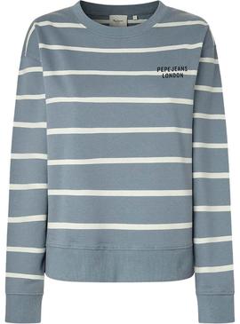 Moletom Pepe Jeans Biridiana azul para mulher.