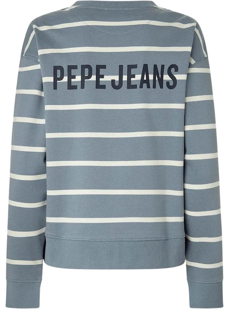 Moletom Pepe Jeans Biridiana azul para mulher.