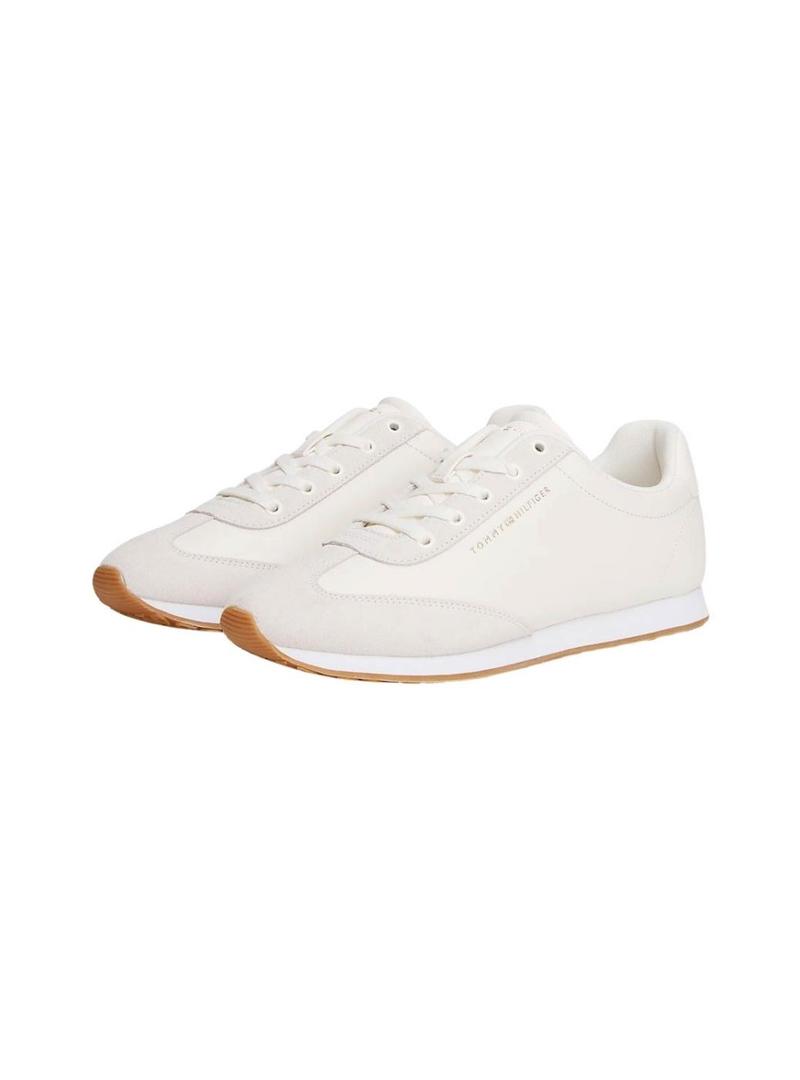 Sapatilhas Tommy Hilfiger Heritage Runner branco para mulher.