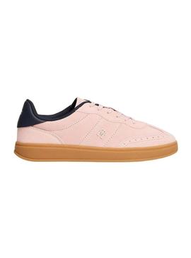 Sapatilhas Tommy Hilfiger Heritage rosa para mulher.