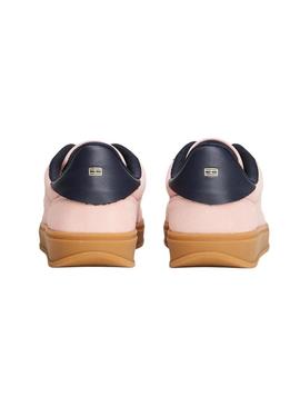 Sapatilhas Tommy Hilfiger Heritage rosa para mulher.