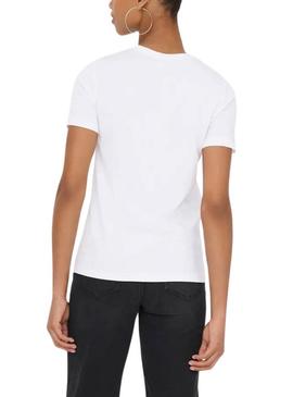 Camiseta Only Emma branca para mulher