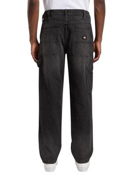Calça jeans preta Dickies Garyville para homem.