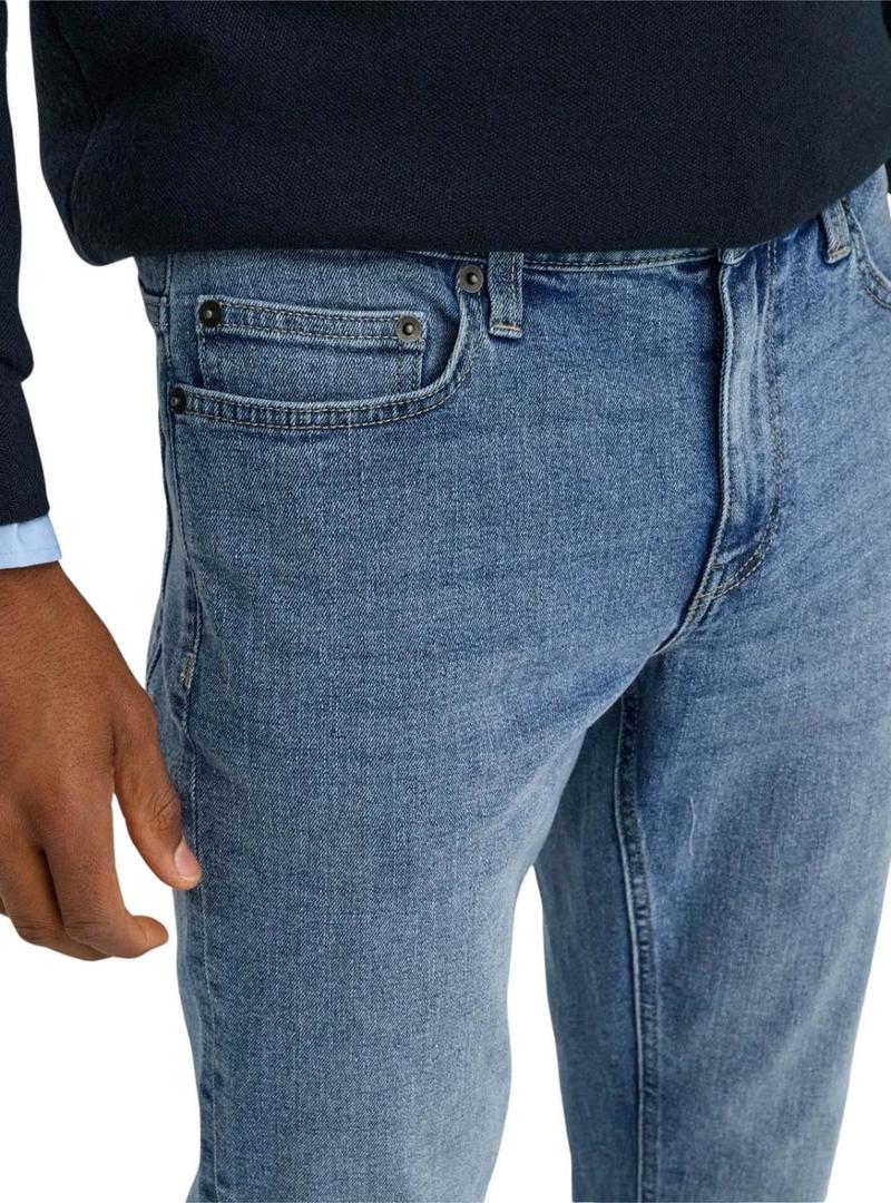 Calça de ganga Only and Sons Loom denim claro para homem.