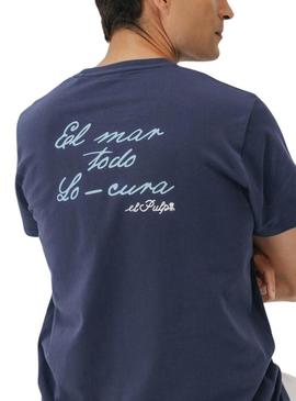Camiseta El Pulpo O Mar Azul para homem.