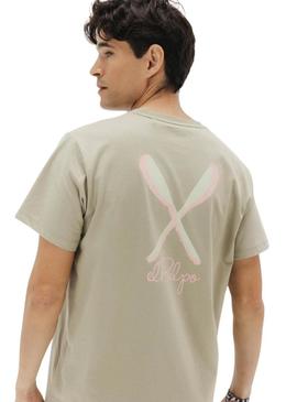 Camiseta El Pulpo Palas verde para homem.