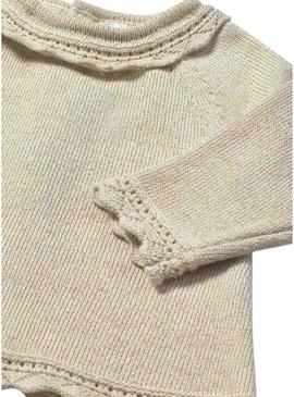 Conjunto Mayoral 3 peças shorts e meias-calças para bebê.