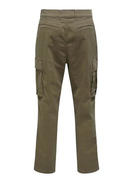 Calça Only and Sons Wills verde para homem