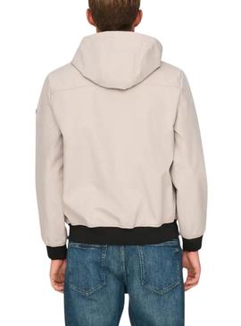 Campera Only and Sons Bowie bege para homem.