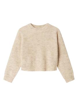 Nome da camisola Jersey Name It Holly boxy bege para menina