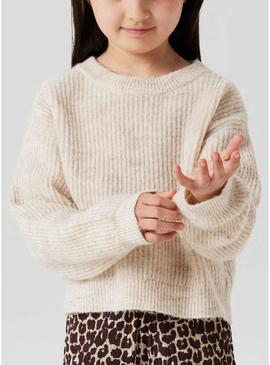 Nome da camisola Jersey Name It Holly boxy bege para menina