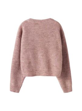 Nome do Jersey Name It Holly rosa boxy para menina.