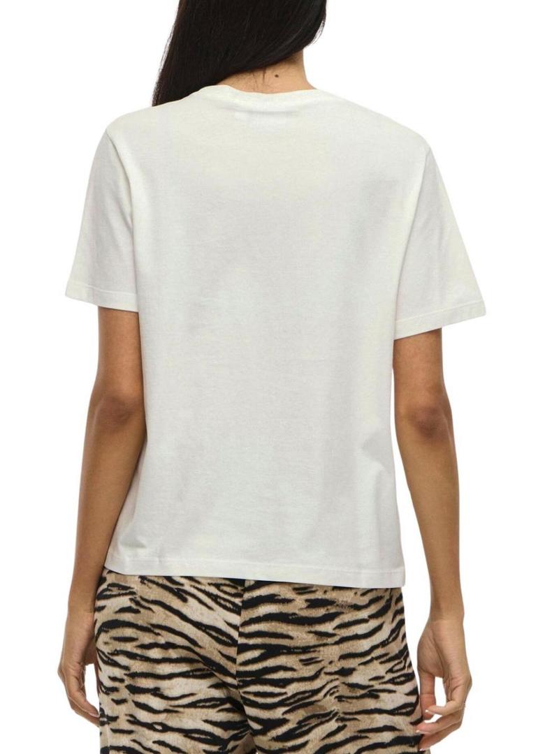 Camiseta Vila Visybil Balance bege para mulher