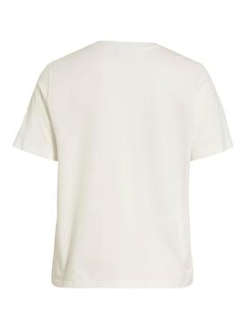 Camiseta Vila Visybil Balance bege para mulher