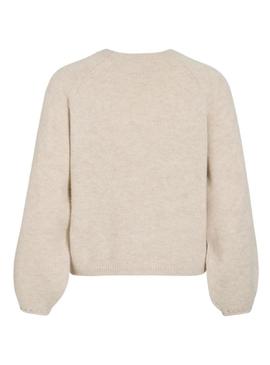 Camisola Vila Visapna bege para mulher