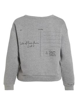 Moletom Vila Vimaldea cinza para mulher