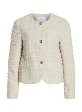 Jaqueta Vila Vilikey bege para mulher