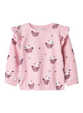 Moletom Name It Naya marinho para menina