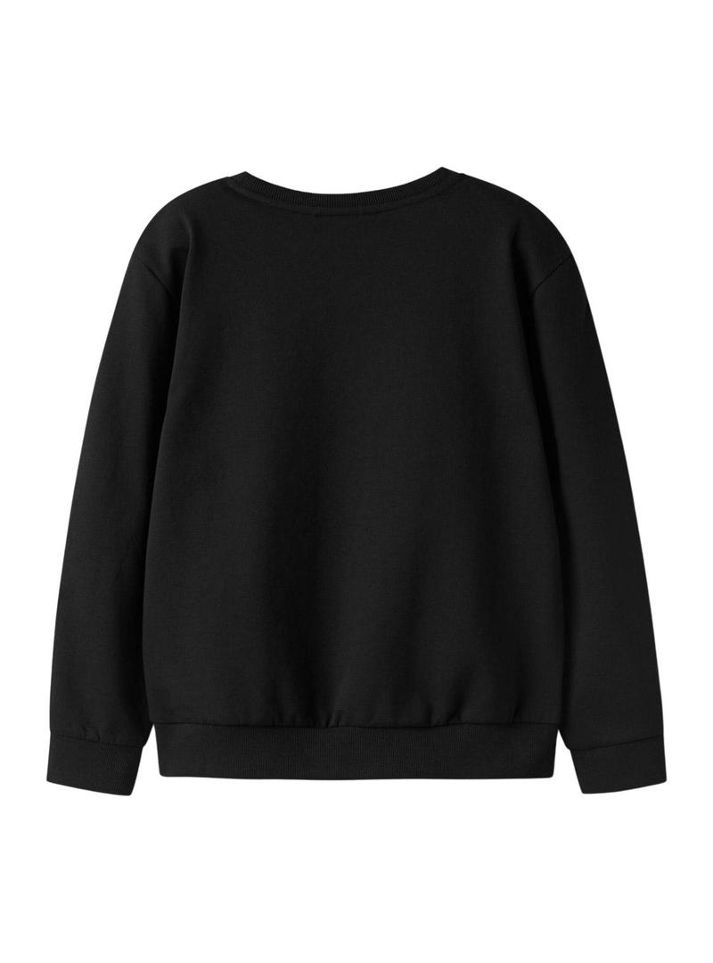 Moletom Name It Noriana preto para menina