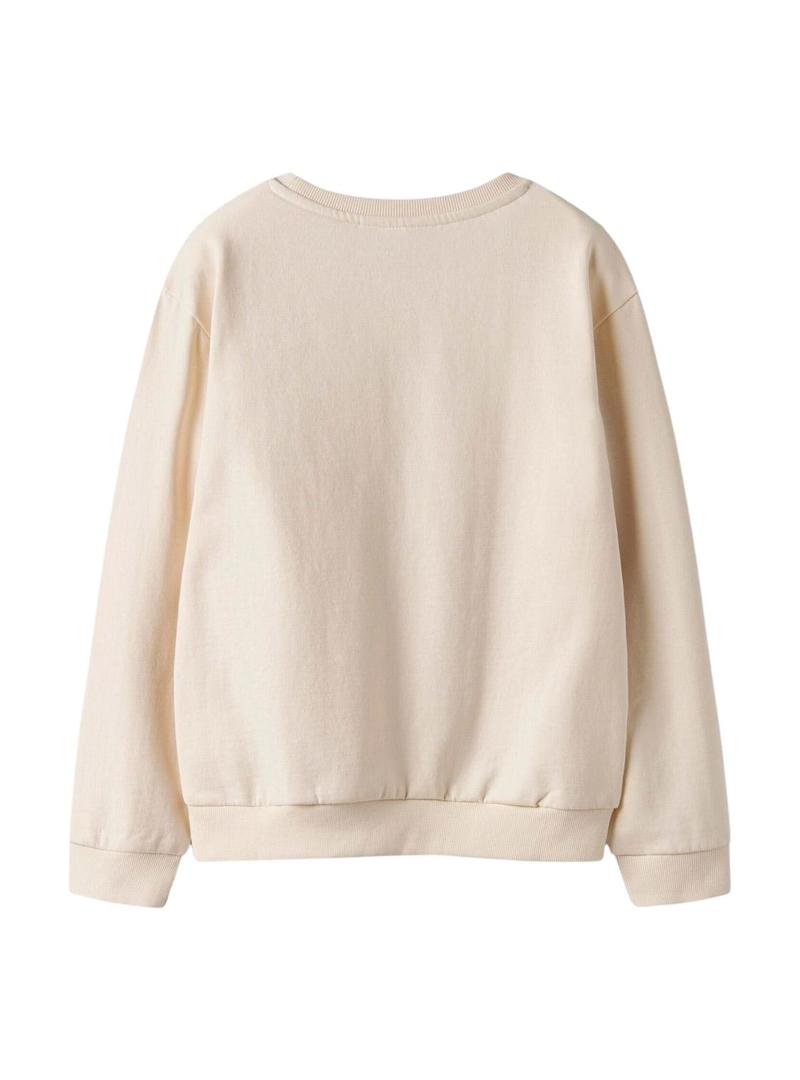 Moletom Name It Noriana bege para menina