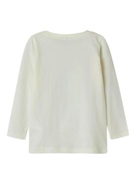 Camiseta Name It Ninna bege para menina