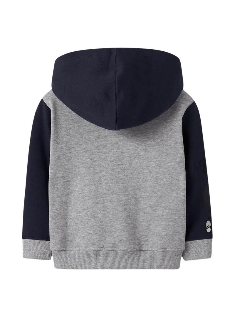 Jaqueta de veludo Name It Nyree cinza para menino