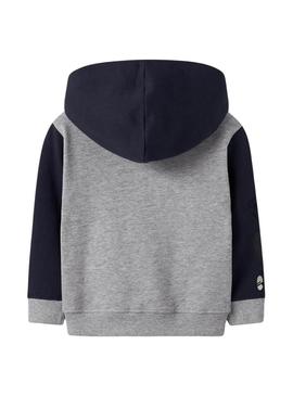 Jaqueta de veludo Name It Nyree cinza para menino