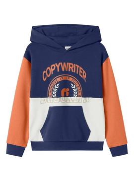 Moletom Name It Nola azul marinho para menino.