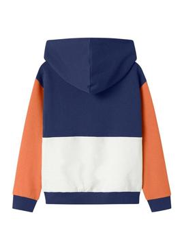 Moletom Name It Nola azul marinho para menino.