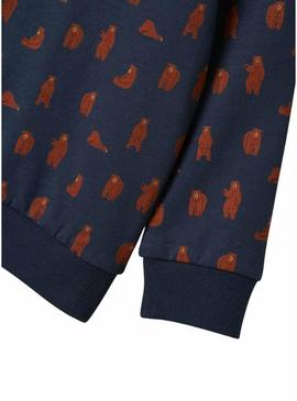 Moleton Name It Nenean azul marinho para menino