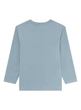 Camiseta Name It Abir azul para menino.