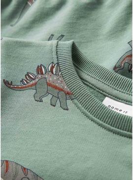 Moletom Name It Nenean verde para menino