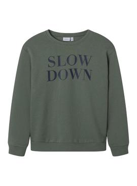 Moletom Name It Nello verde para menino