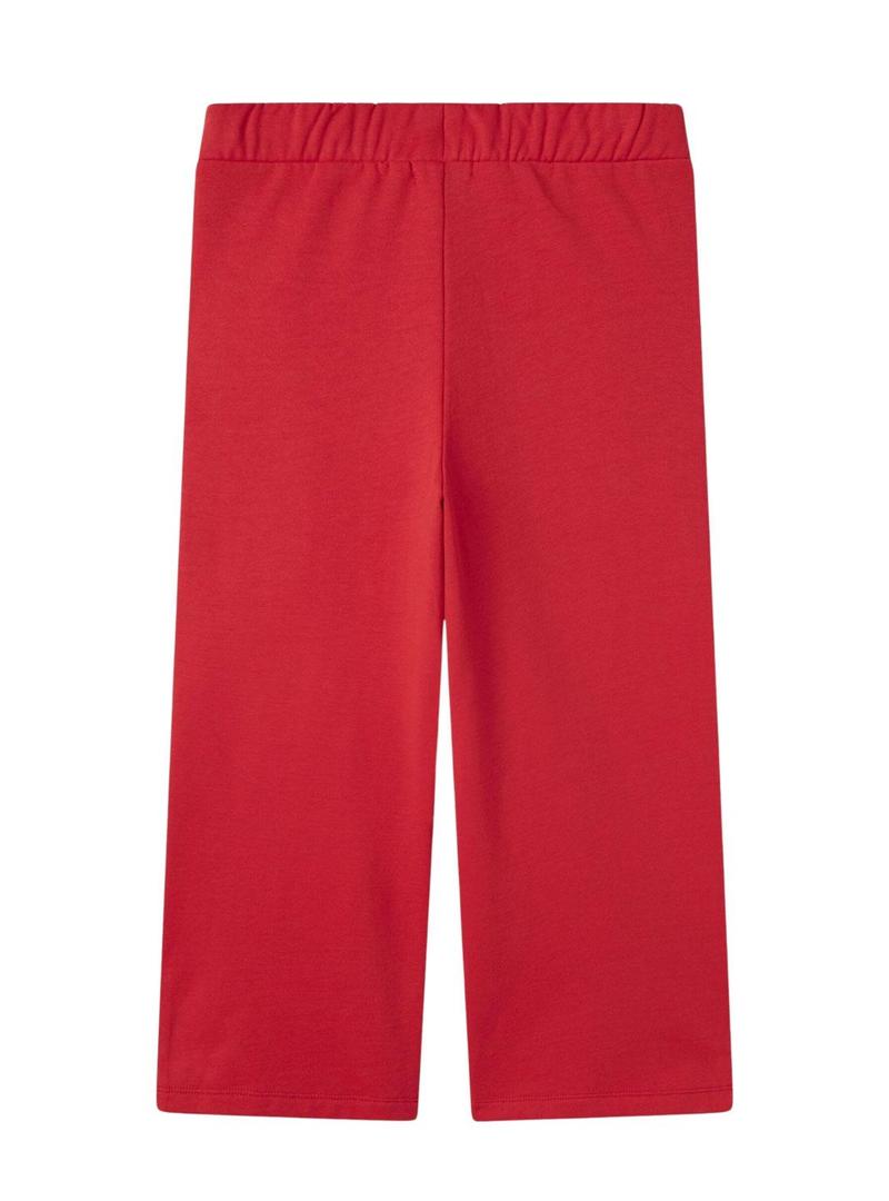 Calças largas Name It Noriana vermelhas para menina