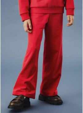 Calças largas Name It Noriana vermelhas para menina