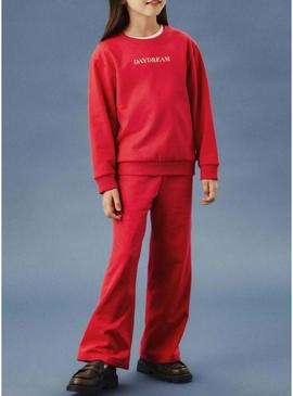 Calças largas Name It Noriana vermelhas para menina