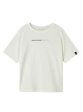 Camiseta Name It Nelson Bege para menino