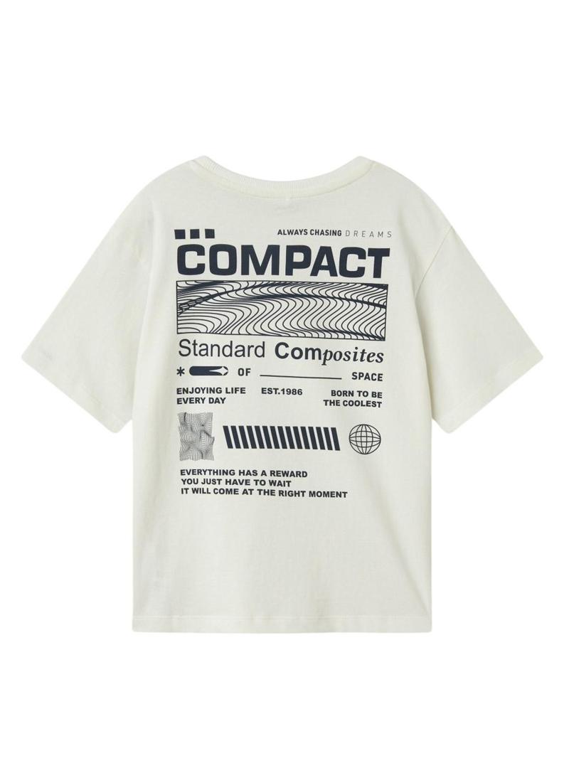 Camiseta Name It Nelson Bege para menino