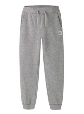 Calça de fato de treino Name It Nello cinza para menino.