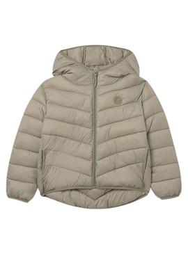 Jaqueta acolchoada Mayoral soft verde para menina.